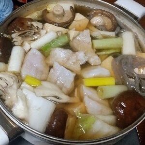 鱈と湯豆腐鍋